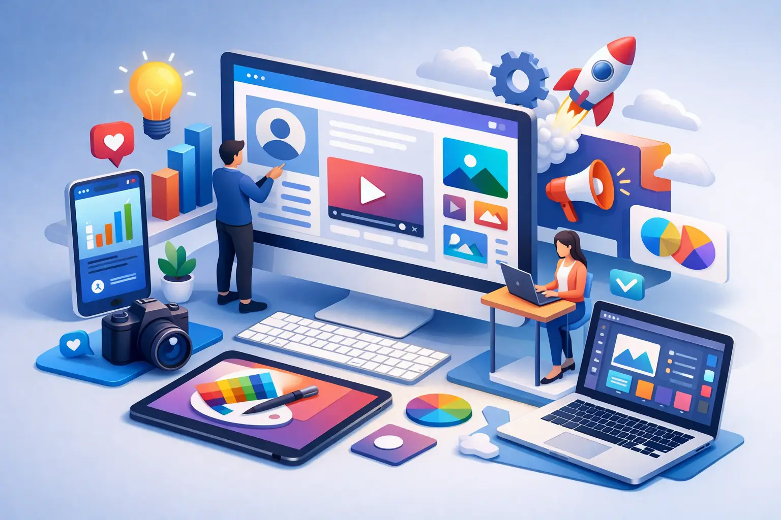 Den digitalen Auftritt professionell gestalten