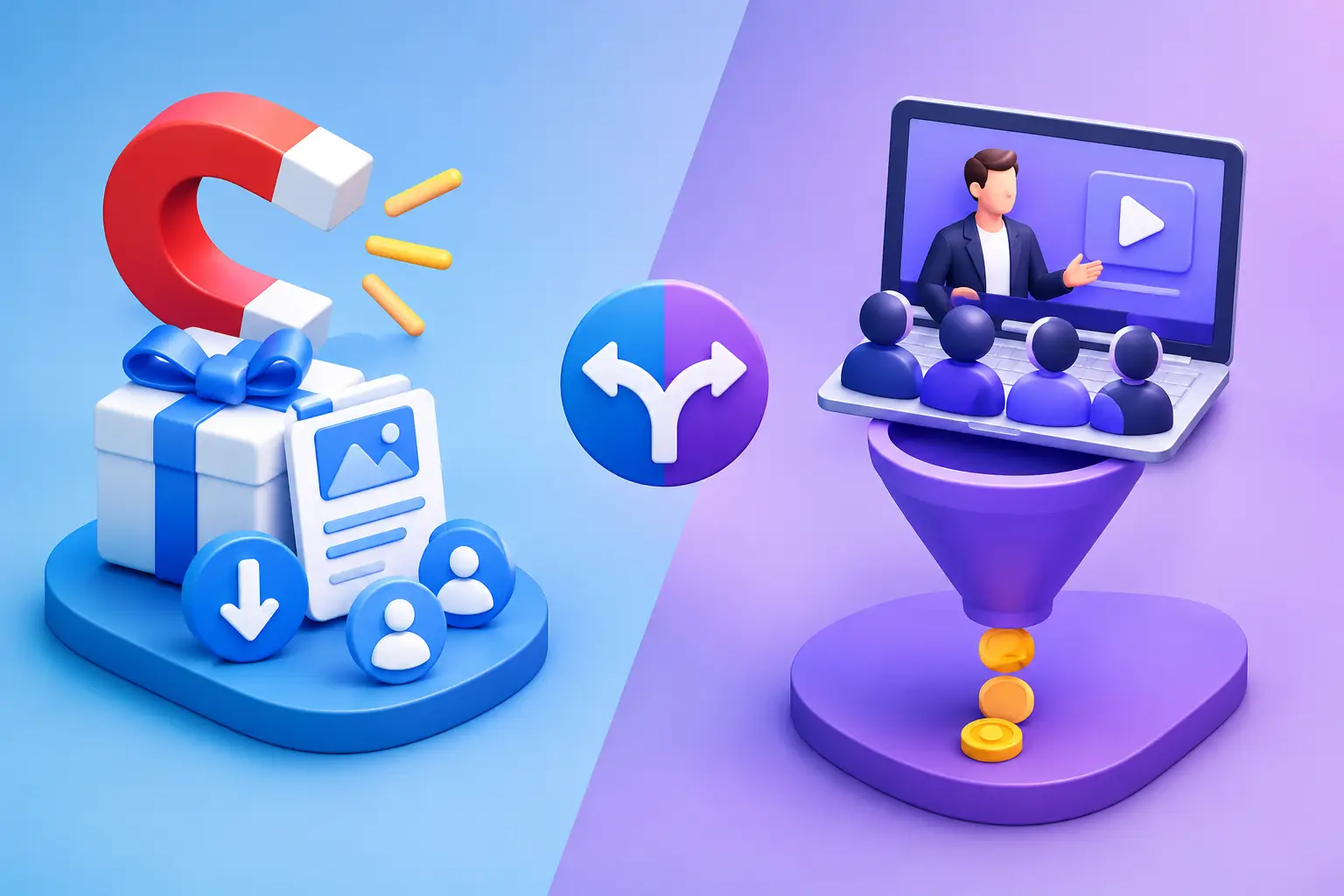 Lead Magnet oder Webinar Funnel: Was passt besser?